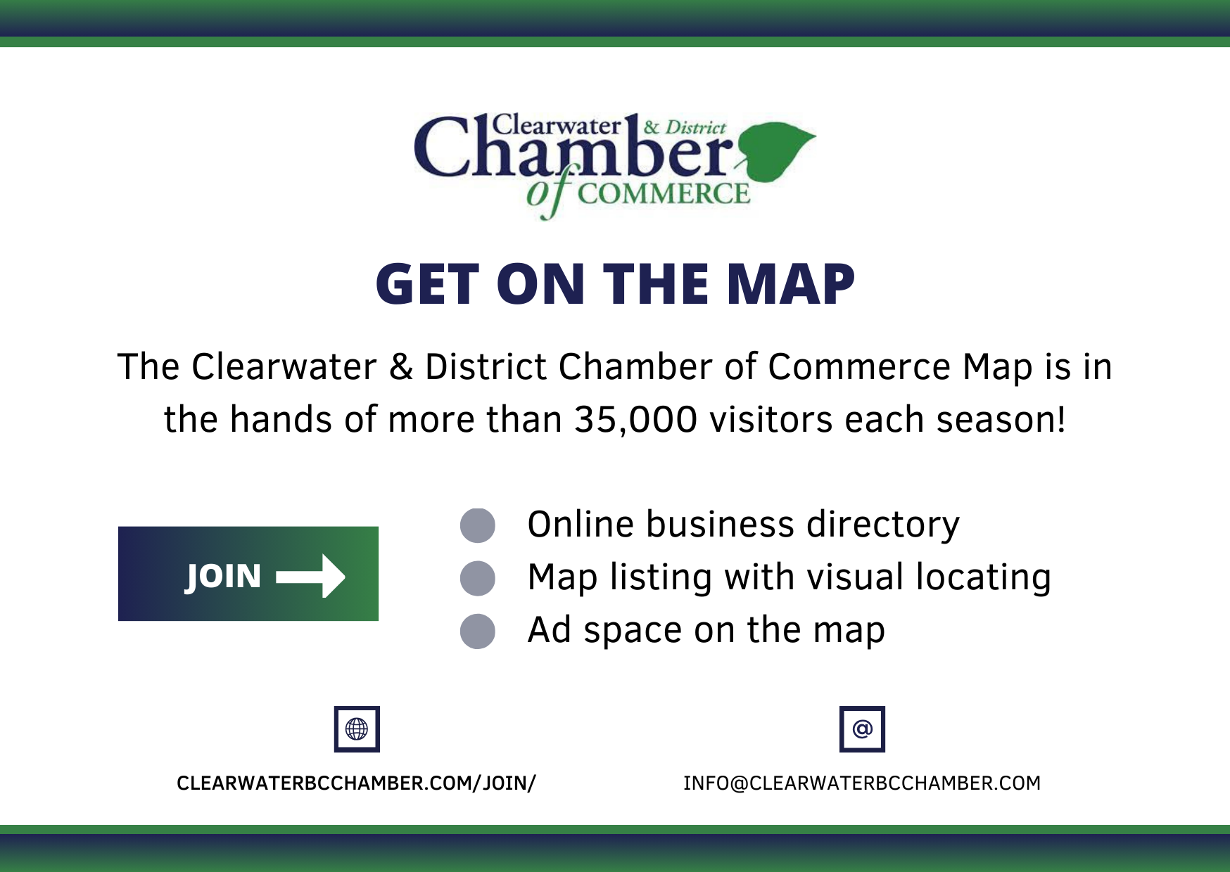 2024 Visitor Map Map Advertising Application Clearwater & District
